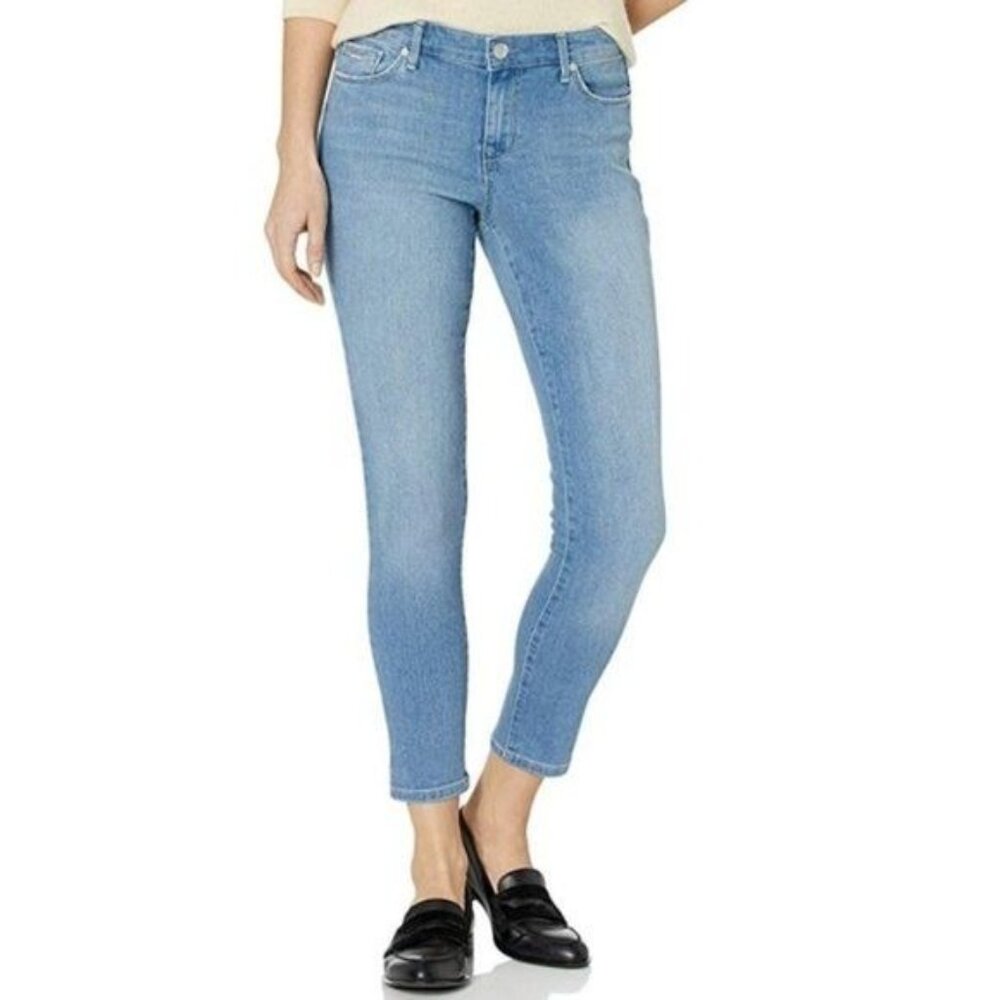 Nine West Womens Stretch Denim Skinny Jeans Size 10 Medium Wash